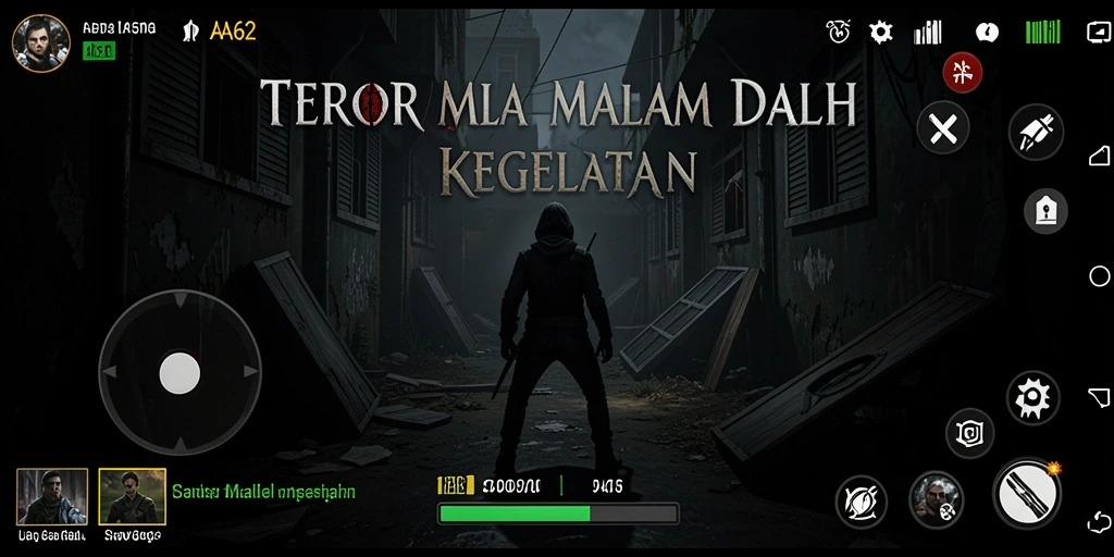 Gameplay menyeramkan dengan suasana mencekam dan hantu menakutkan.