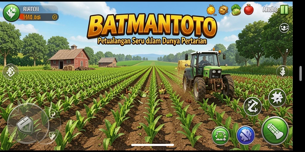 Tampilan menarik dari gameplay pertanian yang seru di BATMANTOTO.