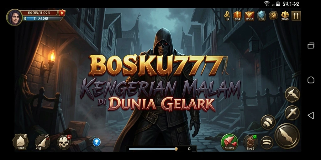 Tampilan gameplay menegangkan di dalam dunia horor BOSKU777.