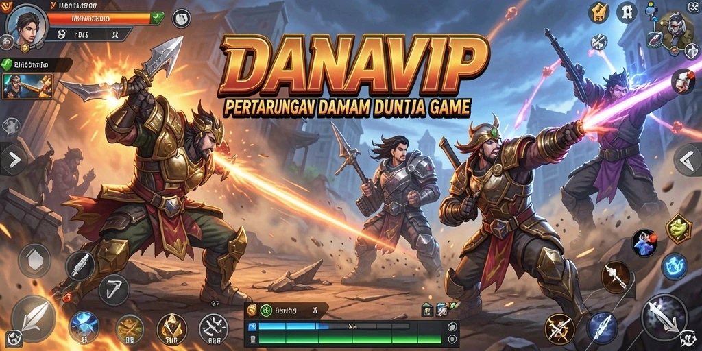 Tampilan menarik dalam gameplay pertempuran di DANAVIP.