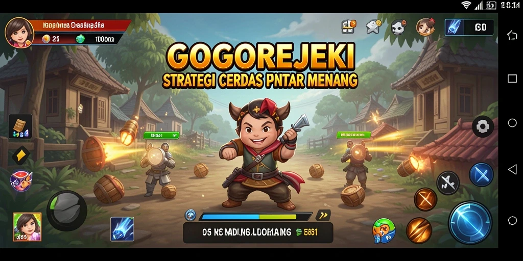Tampilan gameplay strategis yang menantang di GOGOREJEKI.