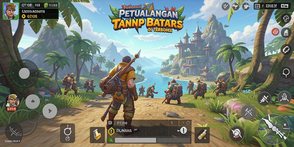 Tampilan gameplay Open World yang menakjubkan di GT108.