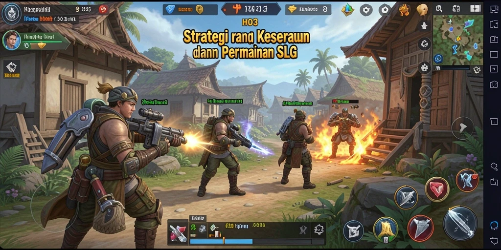 Tampilan gameplay HO3 yang seru saat pemain membuat strategi SLG.