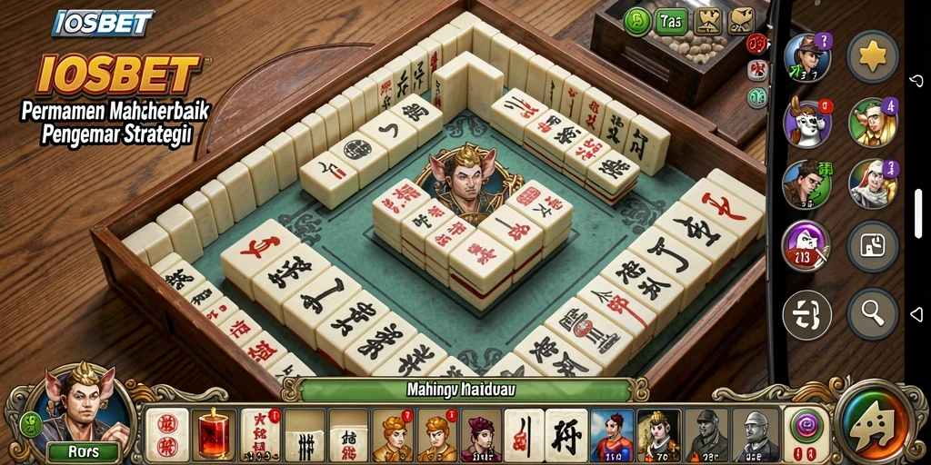 Screenshot utama menunjukkan gameplay Mahjong yang menarik dan penuh strategi.