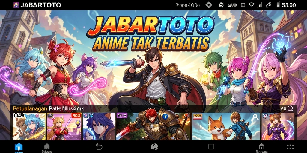 Tampilan gameplay menakjubkan dari JABARTOTO di dunia anime.
