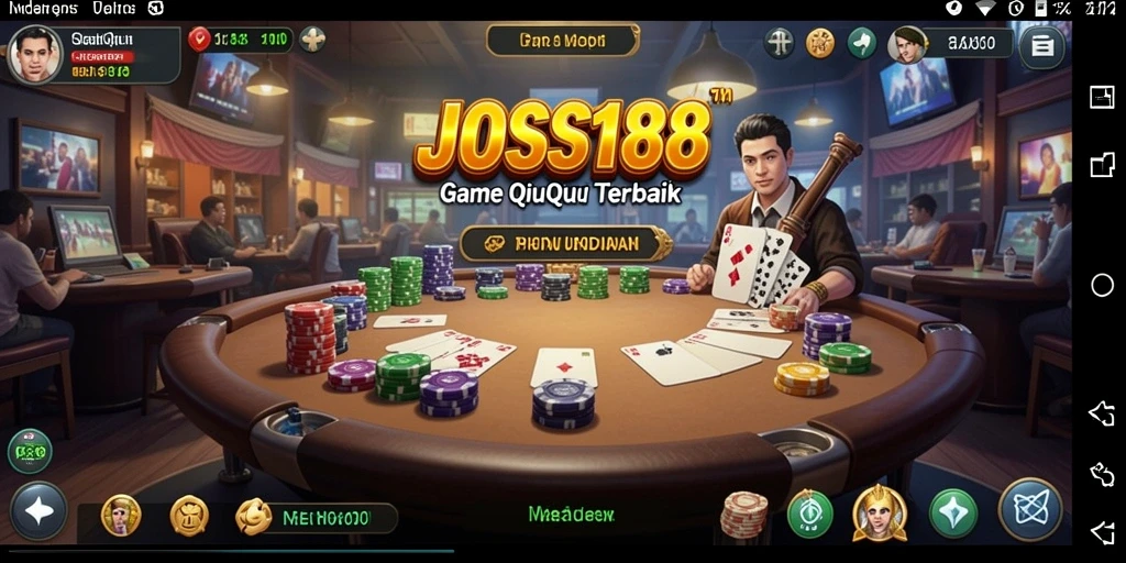 Tampilan gameplay seru JOSS188 dalam permainan QiuQiu.