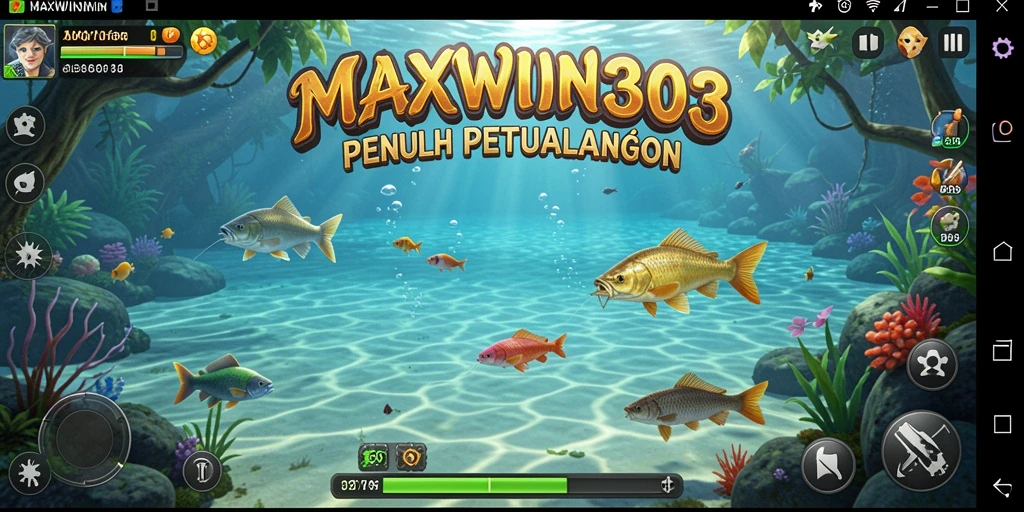 Tampilan gameplay memancing yang mendebarkan di MAXWIN303.