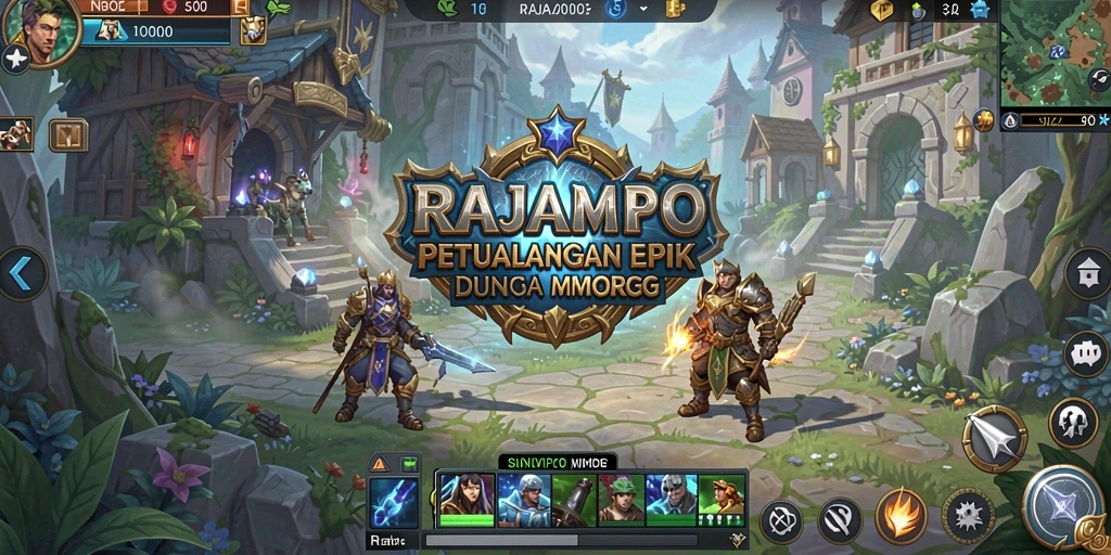 Tampilan gameplay menarik dari RAJAMPO yang menantang dalam dunia MMORPG.