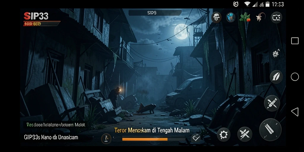 Gameplay SIP33 menampilkan kengerian yang mencekam dan atmosfer menakutkan.