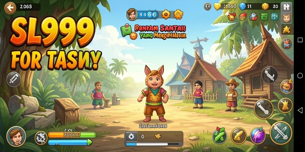 Tangkapan layar SL999 menampilkan keseruan gameplay santai yang menggugah semangat.