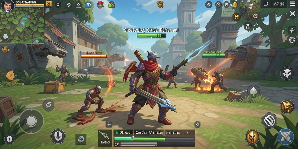 Tampilan gameplay SOBATGAMING yang penuh strategi dan aksi.