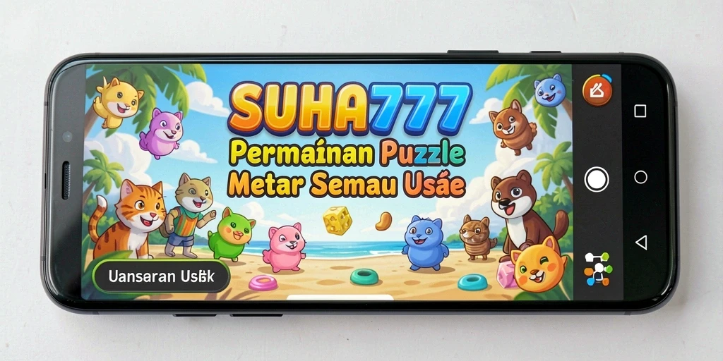 Tampilan gameplay menyerupai teka-teki warna-warni yang menantang.